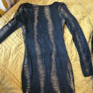 Elegant Black and Gold Dress